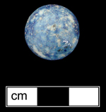 Stoneware blue glazed Bennington - click image to see larger view.
